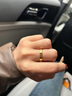 中國黃金米字黃金戒指女足金單戒指環(huán)女士生日禮物送女朋友老婆 足金米字戒指（金重約3g） 10號圈口 曬單實(shí)拍圖