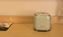 ABEPC桌面垃圾桶4L按壓式彈蓋辦公桌北歐風(fēng)小號(hào)垃圾桶收納筒淺綠金 曬單實(shí)拍圖
