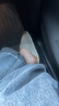 BIRKENSTOCK勃肯德國進口男女款牛皮絨面革Kyoto魔術貼單帶涼拖鞋 米色窄版1015573 37 曬單實拍圖