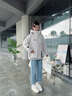 鴨鴨（YAYA）佟麗婭同款派克羽絨服女冬季顯瘦連帽短款百搭派克服沖鋒外套 曬單實(shí)拍圖