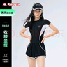 卡帕（Kappa）泳衣女連體平角女士泳衣專業(yè)游泳裝備短袖保守遮肚顯瘦溫泉游泳衣 曬單實拍圖