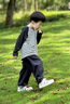 英貝米尼（EBMINI）寶寶板鞋25秋季新款兒童鞋子幼兒園男童鞋小白鞋軟底女童鞋休閑鞋 米黑 28 內(nèi)長17.9CM適合腳長17.4CM左右 曬單實(shí)拍圖