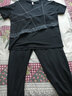 慕姝中老年女裝夏裝兩件套圓領(lǐng)套頭短袖T恤媽媽裝夏裝韓版運動(dòng)服套裝 黑色 M建議80-95斤左右 曬單實(shí)拍圖