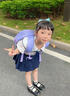 迪士尼（disney）幼兒園書包兒童女孩可愛超輕高顏值透氣大容量雙肩包背包  冰雪紫 曬單實拍圖