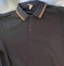 短袖polo衫男士夏季韓版痞帥成熟穩重上衣男裝高級感重磅半袖t恤 黑色2602 XL 曬單實(shí)拍圖