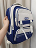 維勒當娜新款小學(xué)生書(shū)包男女生一二三六年級護脊減負女孩兒童大容量雙肩包 寶藍大號-單書(shū)包【贈護腰帶】 曬單實(shí)拍圖