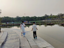 361°兒童長(cháng)褲25夏男女中大童透氣涼感防曬防蚊運動(dòng)彈力褲 黑165 曬單實(shí)拍圖