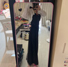 UR2024秋季新款女裝氣質(zhì)魅力褶皺薄紗吊帶連衣裙UWJ740063 曬單實(shí)拍圖