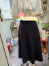 建功黑色半身裙西裝裙職業(yè)簡約女高腰顯瘦垂感通勤中長款a字裙大擺裙 【黑色】西裝半身裙 M （適合90-100斤） 曬單實拍圖