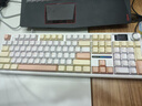 狼蛛（AULA）F108pro客制化機械鍵盤 有線Type-c/藍牙/2.4G無線三模連接 Gasket結構 RGB燈效辦公電競游戲鍵盤 摩卡慕斯【F108pro】焦糖拿鐵軸 曬單實拍圖