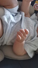 貝瑞加（Babyprints）嬰兒連體衣2件裝初生男女寶寶夏裝純棉薄款短袖哈衣滿月服 藍(lán)黃66 曬單實(shí)拍圖