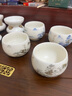 常生源 茶漏 陶瓷功夫茶具配件 羊脂玉白瓷 茶濾 濾茶器 浮雕手工堆花 蝶韻茶漏 曬單實拍圖