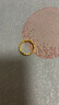 周大福 碎碎冰碎金金黃金戒指(工費460)13號約5.25g EOF1277 曬單實拍圖
