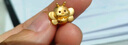 曼卡龍黃金轉(zhuǎn)運珠小蜜蜂可愛掛墜吊墜DIY手鏈?zhǔn)掷K定價精品禮物 bee有元寶 曬單實拍圖