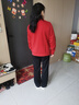 梵花秀中年媽媽秋裝休閑運動服套裝2025新款中老年外套女春秋季大碼上衣 棗紅 洋氣三件套 3XL 建議穿123-143斤 曬單實拍圖