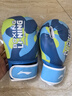 李寧（LI-NING）兒童拳擊手套拳擊訓(xùn)練器材少年散打比賽鍛煉男孩女跆拳道128藍(lán)6OZ 曬單實(shí)拍圖