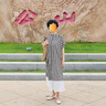 芳臨（FANGLIN）品牌圓頭粗跟真皮高跟鞋女2025春秋新款小羊皮軟底淺口低跟單鞋女 米白色 37 曬單實(shí)拍圖
