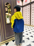 lemonkid兒童外套連帽男女童防風(fēng)保暖上衣秋裝戶外運(yùn)動(dòng)沖鋒服 淺影青黃120 曬單實(shí)拍圖