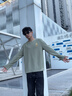 回力華夫格t恤男秋季寬松透氣長(zhǎng)袖打底衫國(guó)風(fēng)中國(guó)重磅潮流男款體恤衫 棕櫚綠(竹韻中國(guó)胸標(biāo)) XL /180(建議140斤-160斤左右) 曬單實(shí)拍圖