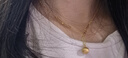CRD克徠帝黃金項(xiàng)鏈有球必應(yīng)小金珠足金套鏈送女友節(jié)日禮物 7g 曬單實(shí)拍圖