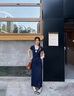 讓霧裙子女連衣裙夏季2025新款小個(gè)子顯瘦長(zhǎng)裙高級(jí)感碎花裙洋氣純欲 【藏藍(lán)】法式蕾絲拼接連衣裙 L 【建議100-110斤】 曬單實(shí)拍圖