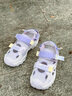 FILA斐樂(lè )兒童童鞋涼鞋2025年夏季新款男女大童抗菌防滑戶(hù)外溯溪鞋 淡紫色/霧濁粉-OT 36 曬單實(shí)拍圖