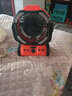 SYOURAN戶外露營風(fēng)扇充電風(fēng)扇超長續(xù)航大風(fēng)力野外帳篷垂釣魚大容量鋰電池宿舍用桌面充電寶三合一無線便攜 橙色【2萬毫安/搖頭定時/照明/充電寶】多用途 曬單實拍圖