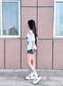 CAMILA KSENIA小白鞋女款夏季2025新款時(shí)尚爆款運(yùn)動(dòng)休閑板鞋厚底百搭學(xué)生白鞋子 黑色 36 曬單實(shí)拍圖