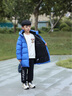 巴拉巴拉童裝兒童羽絨服男女童外套2025秋冬裝寶寶衣服中長(cháng)款保暖時(shí)尚上衣 中國藍80520-白鴨絨-85%絨子 130 （充絨量129g） 曬單實(shí)拍圖