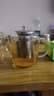 禾艾蘇（heisou）高硼硅耐熱玻璃茶壺大容量茶水分離煮茶壺茶具套裝加厚家用泡茶壺 茶壺1100ml 曬單實(shí)拍圖