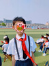 羅蒙兒童白襯衫短袖男童女童校園畢業(yè)襯衣表演出服小學(xué)生校服 160 曬單實拍圖