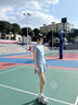 phigeer 速干專(zhuān)業(yè)羽毛球裙褲女高腰防走光運動(dòng)短裙2025夏季假兩件網(wǎng)球裙 云水藍短裙 M 曬單實(shí)拍圖