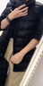asics亞瑟士童裝冬季新款男女童兒童三防科技羽絨馬甲 黑色 清潔度1000-白鴨絨 175 cm 充絨量52.8g 曬單實(shí)拍圖