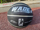 麥蒂WADE/韋德籃球真牛皮7號耐磨標準藍球 室外專(zhuān)業(yè)七小學(xué)生真牛皮球 超纖3彩翻毛-吸汗防滑-青少年/女子6號籃球 7號 曬單實(shí)拍圖