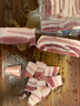 龍大肉食黑豬去皮五花肉條 凈重2.4斤 去皮五花豬五花燒烤食材豬肉 曬單實(shí)拍圖