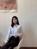 訊印衣高端短袖襯衫定制繡logo企業(yè)襯衣訂制工作服銀行銷售職業(yè)正裝印字 竹纖維襯衫訂做/可機(jī)洗 XL 曬單實(shí)拍圖