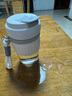 樂(lè )扣樂(lè )扣（LOCK&LOCK）磁彈泡茶水分離杯子磁吸力耐熱玻璃杯茶杯磁吸 白色【帶硅膠杯套】 550ml 曬單實(shí)拍圖