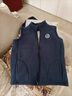 G.duck男童搖粒絨馬甲春秋中大童薄絨背心抓絨坎肩外穿兒童學(xué)生校服神器 藏青色 130 130cm(建議身高130cm左右) 曬單實(shí)拍圖