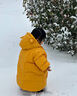 G.DUCKKIDS小黃鴨童裝兒童羽絨服男童中長款加厚男孩外套冬季寶寶小惡魔衣服 黃色 90 建議1~2歲【 80-90cm】 曬單實拍圖