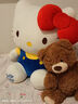 迪士尼（Disney）官方經(jīng)典hellokitty玩偶網(wǎng)紅凱蒂貓咪毛絨玩具哈嘍kt公仔送女生日 藍(lán)色【經(jīng)典款】 59.88厘米【升級面料棉】 曬單實拍圖