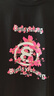 MT&RM輕奢潮牌休閑運動(dòng)套裝女夏季韓版印花減齡寬松短袖長(cháng)褲兩件套 黑色 L 曬單實(shí)拍圖