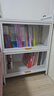 唐輯鋼制書架書柜家用儲(chǔ)物收納柜防塵落地置物架多層帶門展示柜三層60 曬單實(shí)拍圖