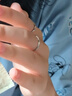 中國黃金（CHINA GOLD）足銀莫比烏斯情侶對戒戒指男女銀指環(huán)新款生日禮物送老婆愛人女友 京速達(dá)—莫比烏斯戒指【一對】 曬單實拍圖