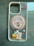 ROCK適用罐頭豬LULU蘋(píng)果16 Pro手機(jī)殼iPhone16 Pro保護(hù)套磁吸旋轉(zhuǎn)手機(jī)支架防摔可愛(ài)男女生款貪吃漢堡 曬單實(shí)拍圖