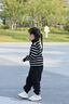 巴拉巴拉balaOne童裝兒童毛衣男女針織衫2025新款冬季高領(lǐng)打底衫 黑色調(diào)00399 110 曬單實拍圖