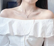 唯一（Winy）一克拉莫桑鉆純銀項(xiàng)鏈女2025新款吊墜生日七夕情人節(jié)禮物送女友 曬單實(shí)拍圖