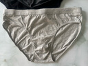 羅蒙三角內(nèi)褲男純棉10A級【蠶絲抗菌】男士4條抑菌透氣內(nèi)褲棉三角褲衩 曬單實拍圖