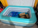 兒童充氣游泳池家用嬰兒小孩游泳圈大型室外加厚泳池寶寶戲水池 無(wú)線(xiàn)閃充1.8米三層180*135*56cm 曬單實(shí)拍圖