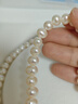 南熙【極光無(wú)瑕】無(wú)核淡水珍珠項鏈近圓經(jīng)典串珠女頸鏈送媽媽新年禮物 極光白透粉【7-8mm】 長(cháng)43cm 曬單實(shí)拍圖