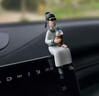 齊選車載公仔卡通擺件中控臺(tái)裝飾擺件貓和老鼠卡通個(gè)性創(chuàng)意內(nèi)飾車擺件 喝咖啡的李白+無痕貼 曬單實(shí)拍圖